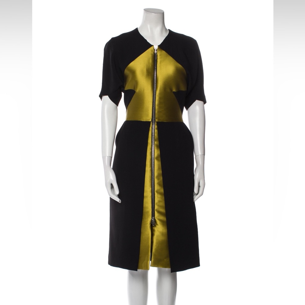 Etro colour block midi dress with zip